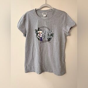 Ariat REAL New NWT Women’s Graphic Tee, Heather Gray, Cowgirl Western